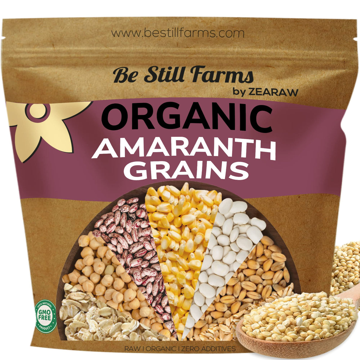 Be Still Farms Organic Amaranth Grain (4.8 lb) – Bulk Whole Seeds, USA Grown