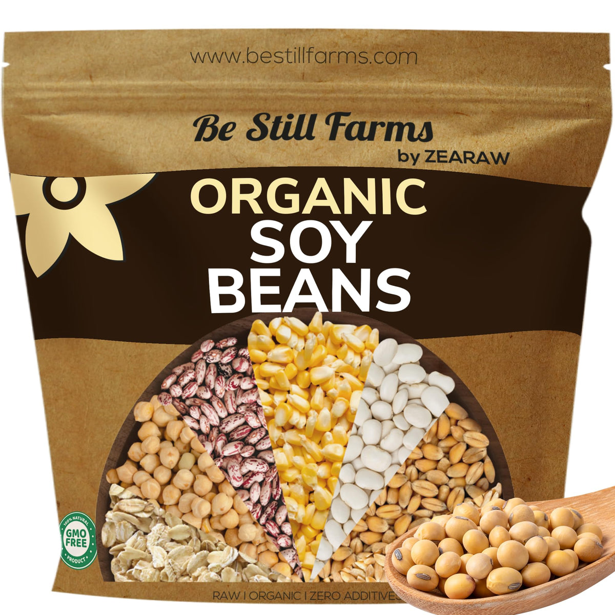 Be Still Farms Organic Soy Beans Bulk 4.8 lb | USA Grown, USDA Organic & Non-GMO