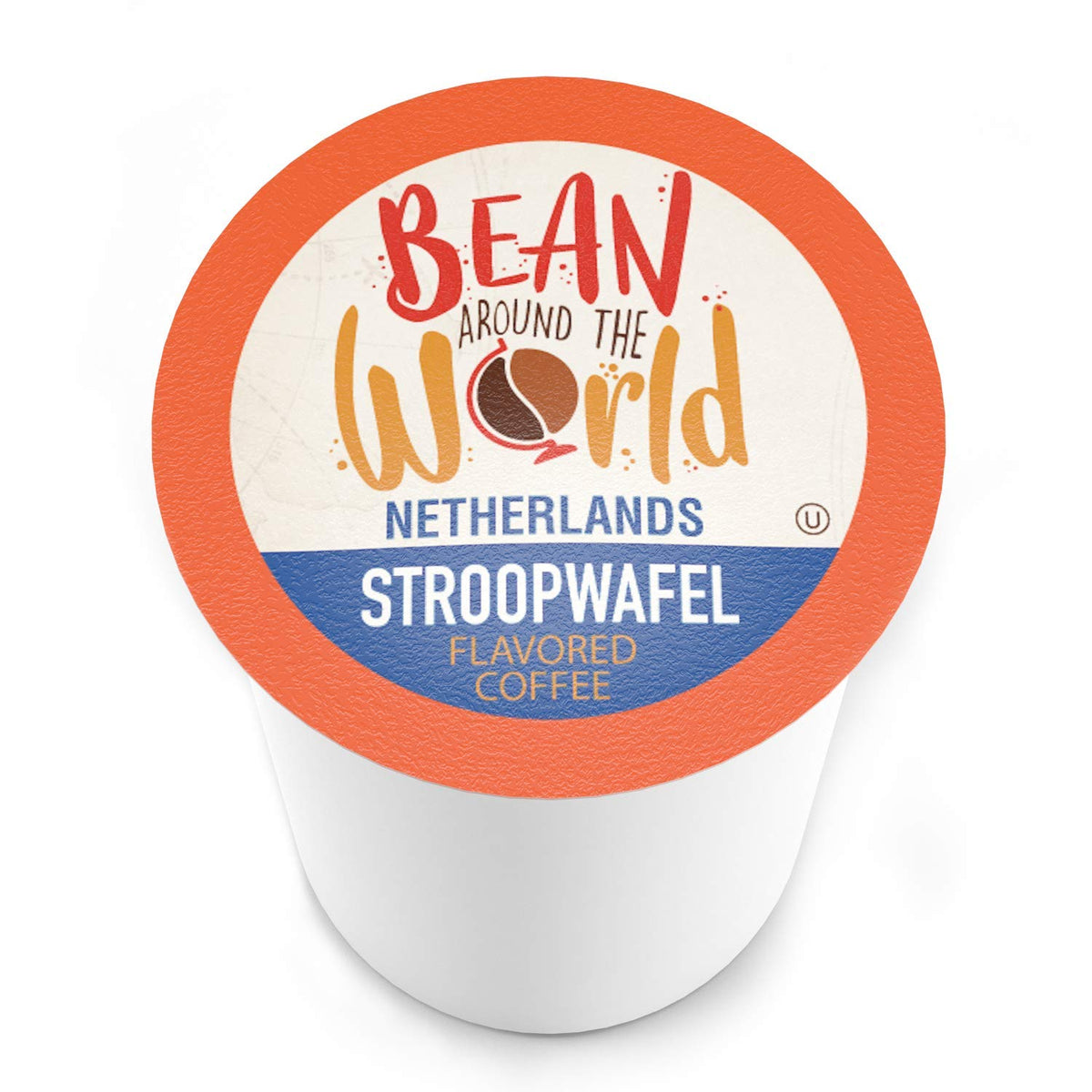 Bean Around The World Flavored Coffee Pods – Stroopwafel, Keurig 2.0 Compatible, 40 Count (Pack of 1)