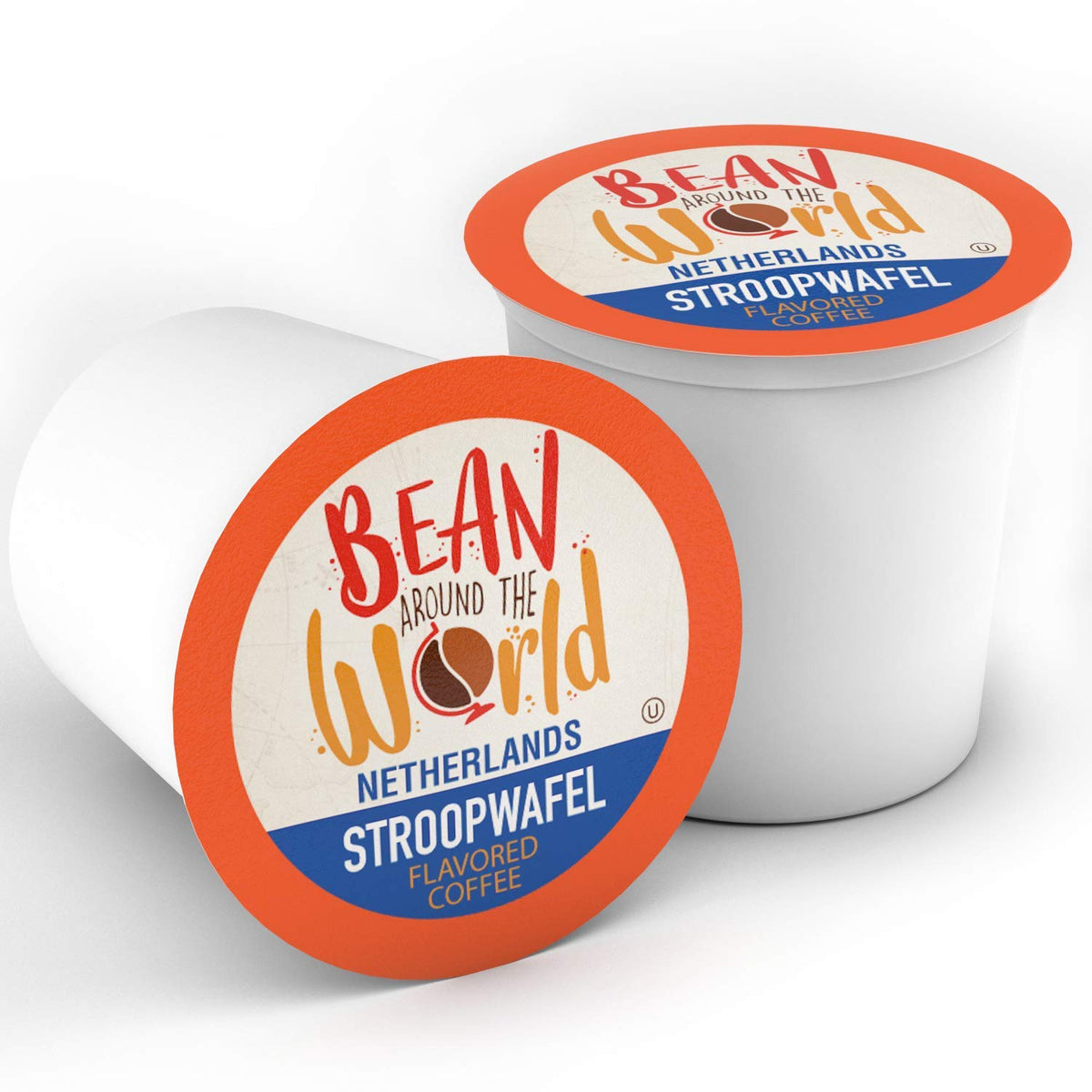 Bean Around The World Flavored Coffee Pods – Stroopwafel, Keurig 2.0 Compatible, 40 Count (Pack of 1)