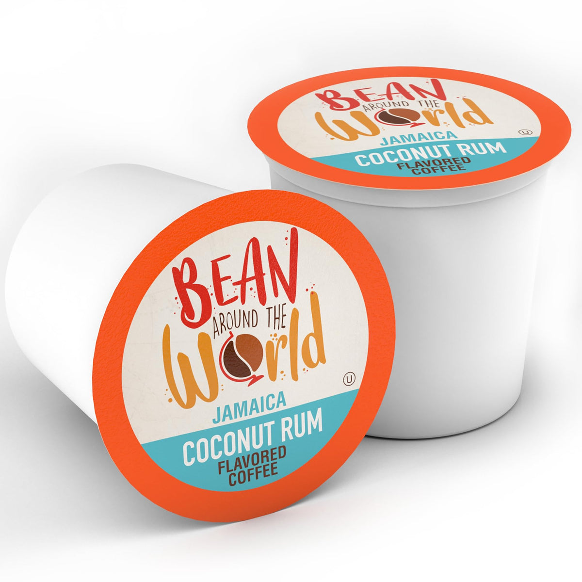 Bean Around The World Coconut Rum Coffee Pods – 40 Count, Keurig 2.0 Compatible