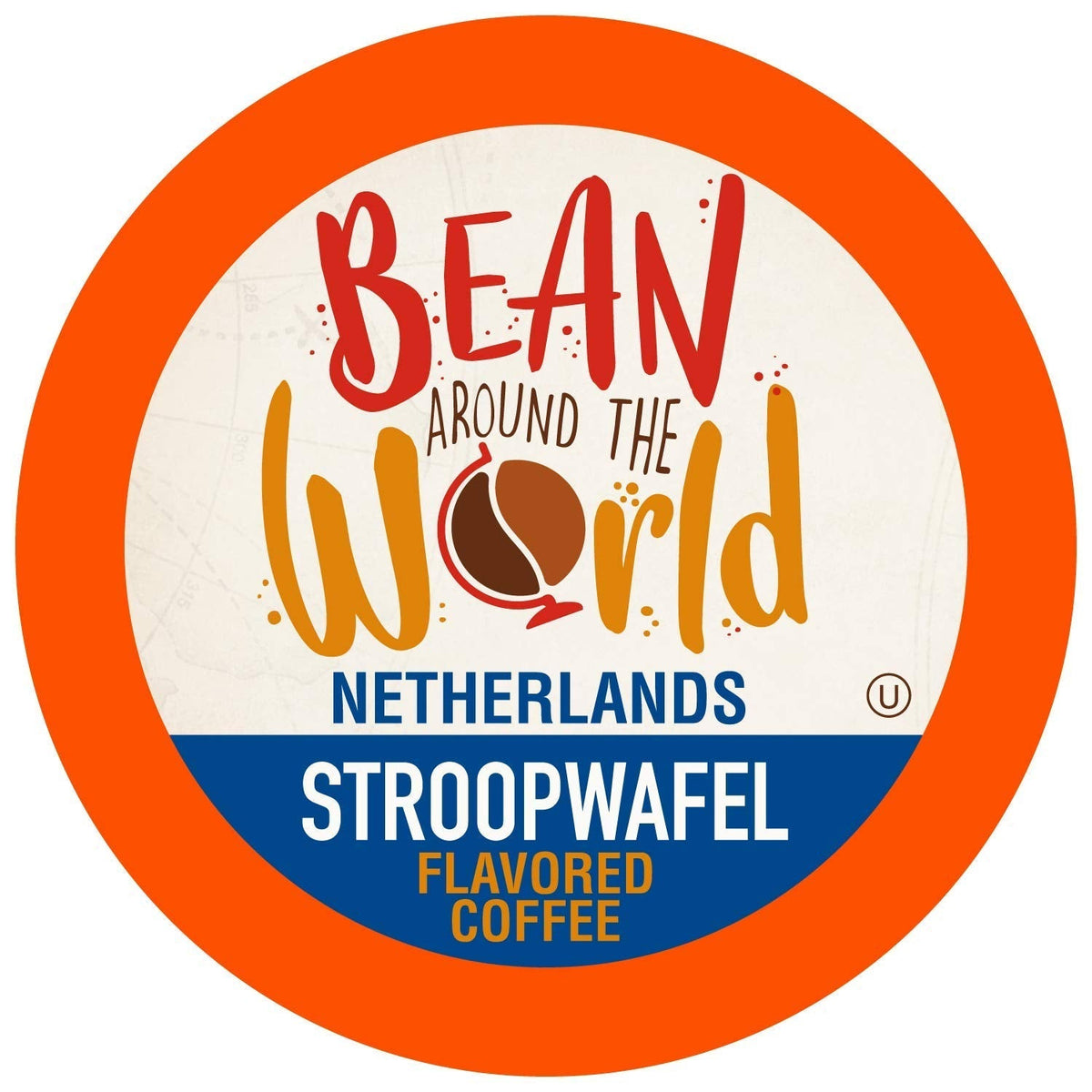 Bean Around The World Flavored Coffee Pods – Stroopwafel, Keurig 2.0 Compatible, 40 Count (Pack of 1)