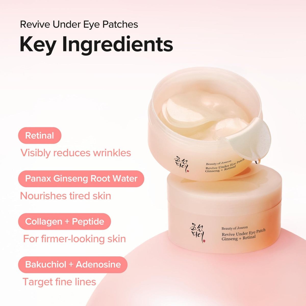 Beauty of Joseon Revive Ritual Eye Duo With Retinol Moisturizer Gift | Daily Korean Skincare for Firmer Under Eyes, Visibly Lifting Korean Eye Cream and Patch 30 ml, 1.01 fl.oz., 93g, 60 pieces