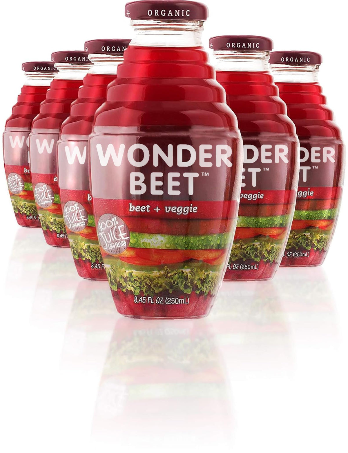 Beetology Organic Beet & Veggie Juice 8.45oz (6 Pack) | 100% Cold Pressed