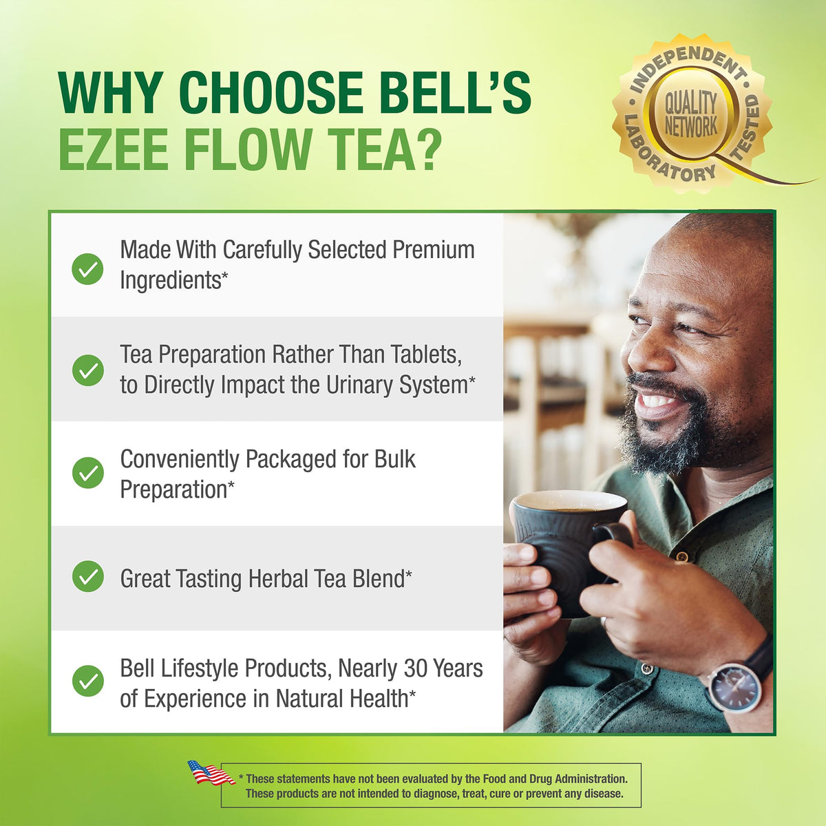 Bell Ezee Flow Urinary Support Tea for Men – Natural Comfort and Balanced Flow