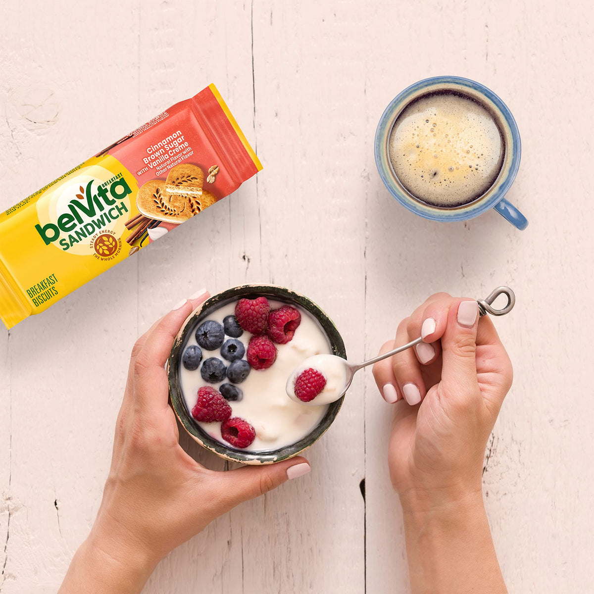 Belvita Breakfast Sandwich Cinnamon Brown Sugar with Vanilla Creme – 30 Pack Breakfast Biscuits