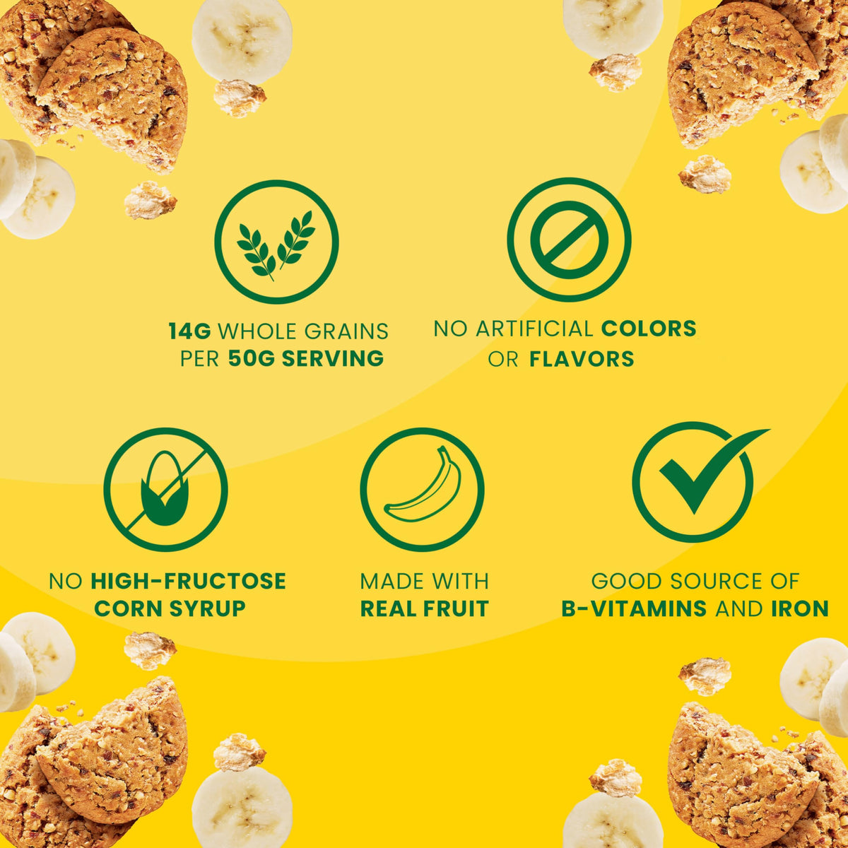 belVita Soft Baked Banana Bread Breakfast Bars – 30 Bars (6 Boxes) | Belvita