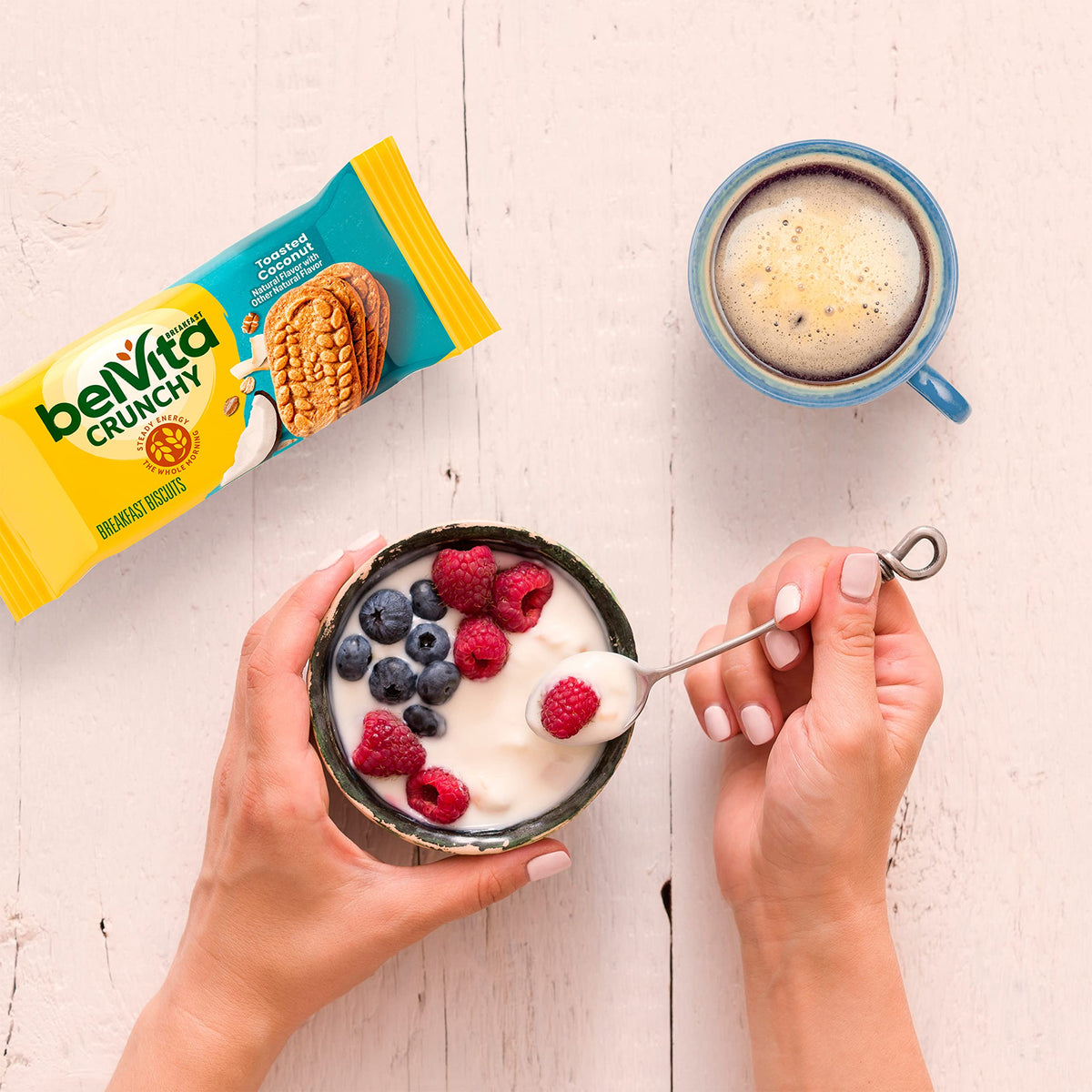 belVita Toasted Coconut Breakfast Bars – 30 Packs, 6 Boxes | 4 Biscuits/Pack