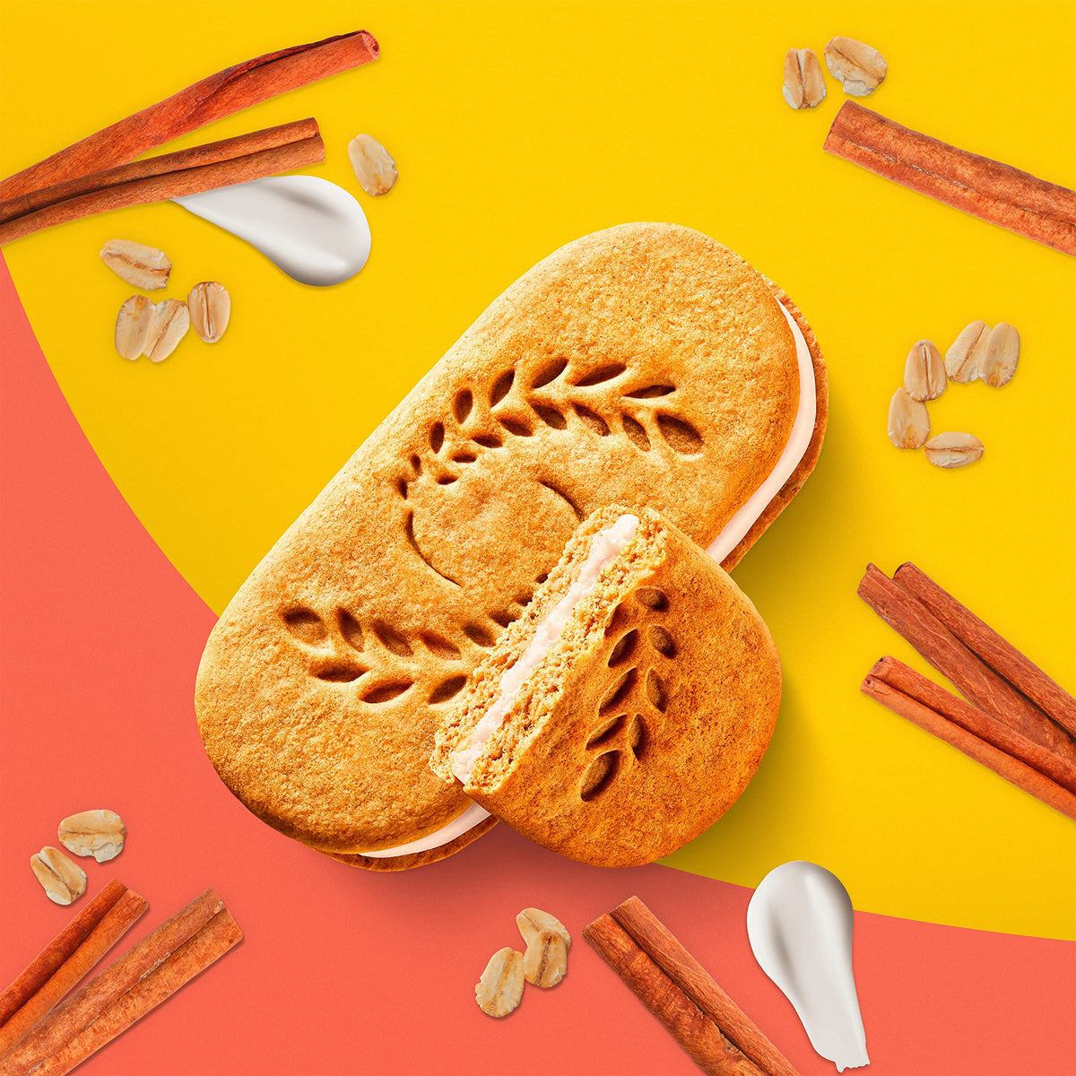 Belvita Breakfast Sandwich Cinnamon Brown Sugar with Vanilla Creme – 30 Pack Breakfast Biscuits