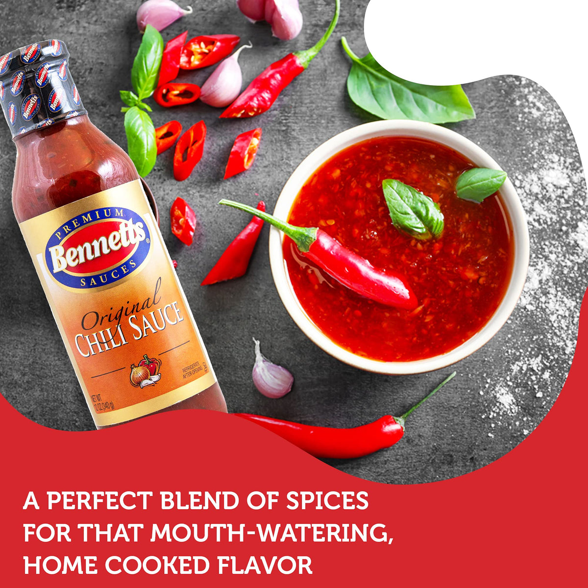 Bennett's Original Chili Sauce – 12oz Bottle, Pack of 3 | Classic Sweet & Spicy for Meatloaf, Burgers, and Grilling