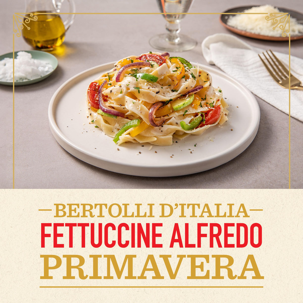 Bertolli d'Italia Alfredo Sauce - Made in Italy, 16.9 oz (Pack of 6)