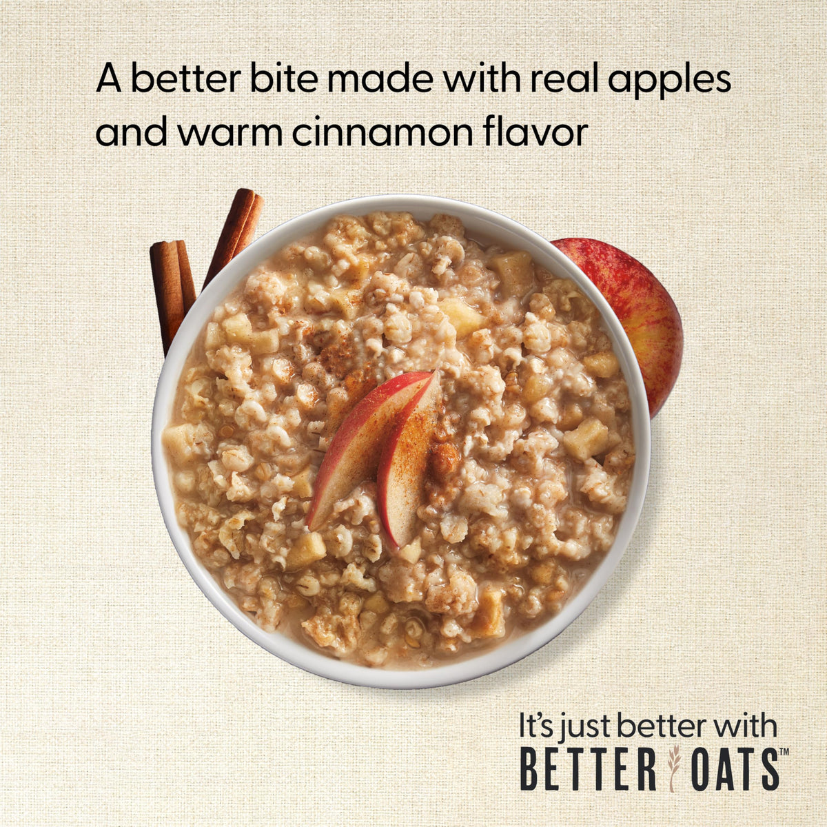 Better Oats 100 Calorie Apples and Cinnamon Oatmeal Packets — Box of 6