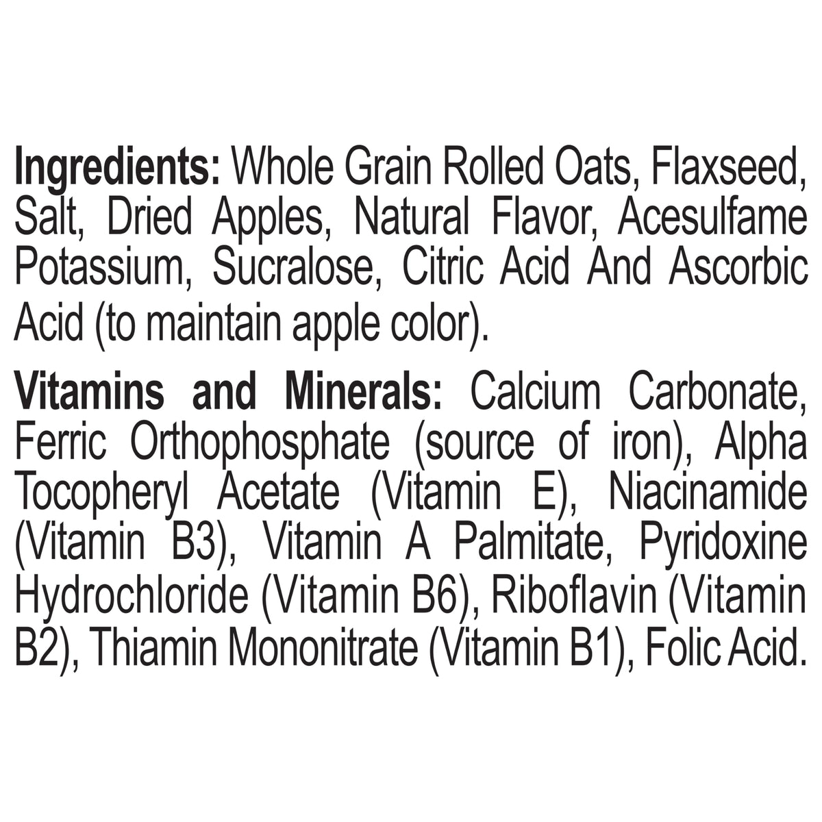 Better Oats 100 Calorie Apples and Cinnamon Oatmeal Packets — Box of 6