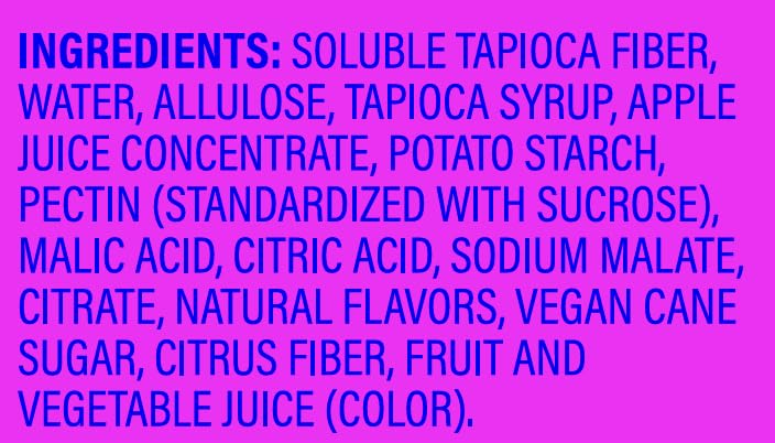 Better Sour Pomegranate Apricot Gummy Stars – Low Sugar Fiber Gummies (10-Pack)
