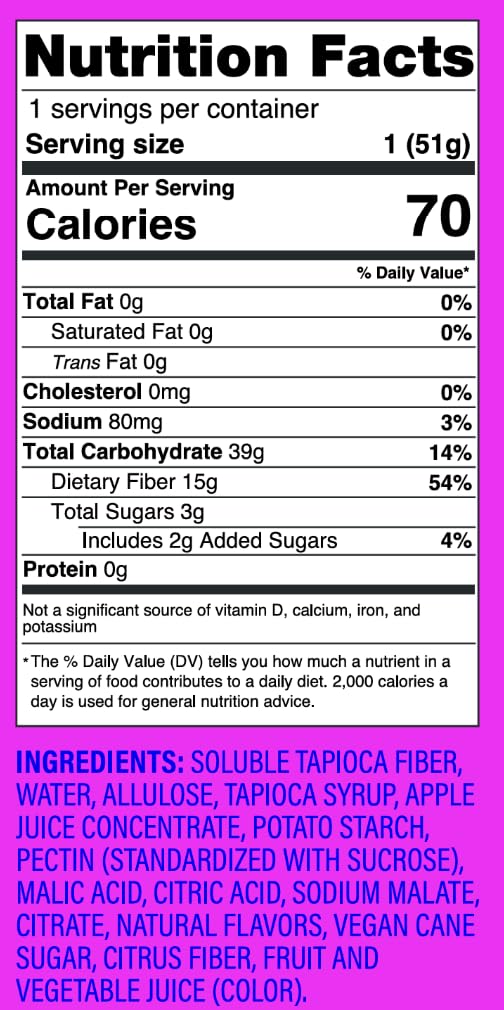 Better Sour Pomegranate Apricot Gummy Stars – Low Sugar Fiber Gummies (10-Pack)