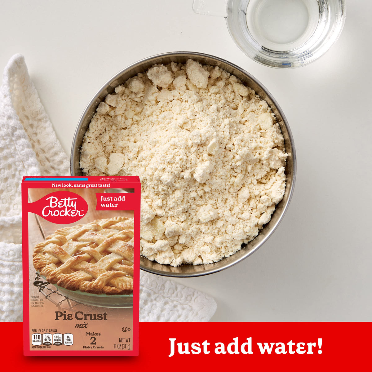 Betty Crocker Pie Crust Mix – Makes Two 9-Inch Crusts, 11 oz (Pack of 12)