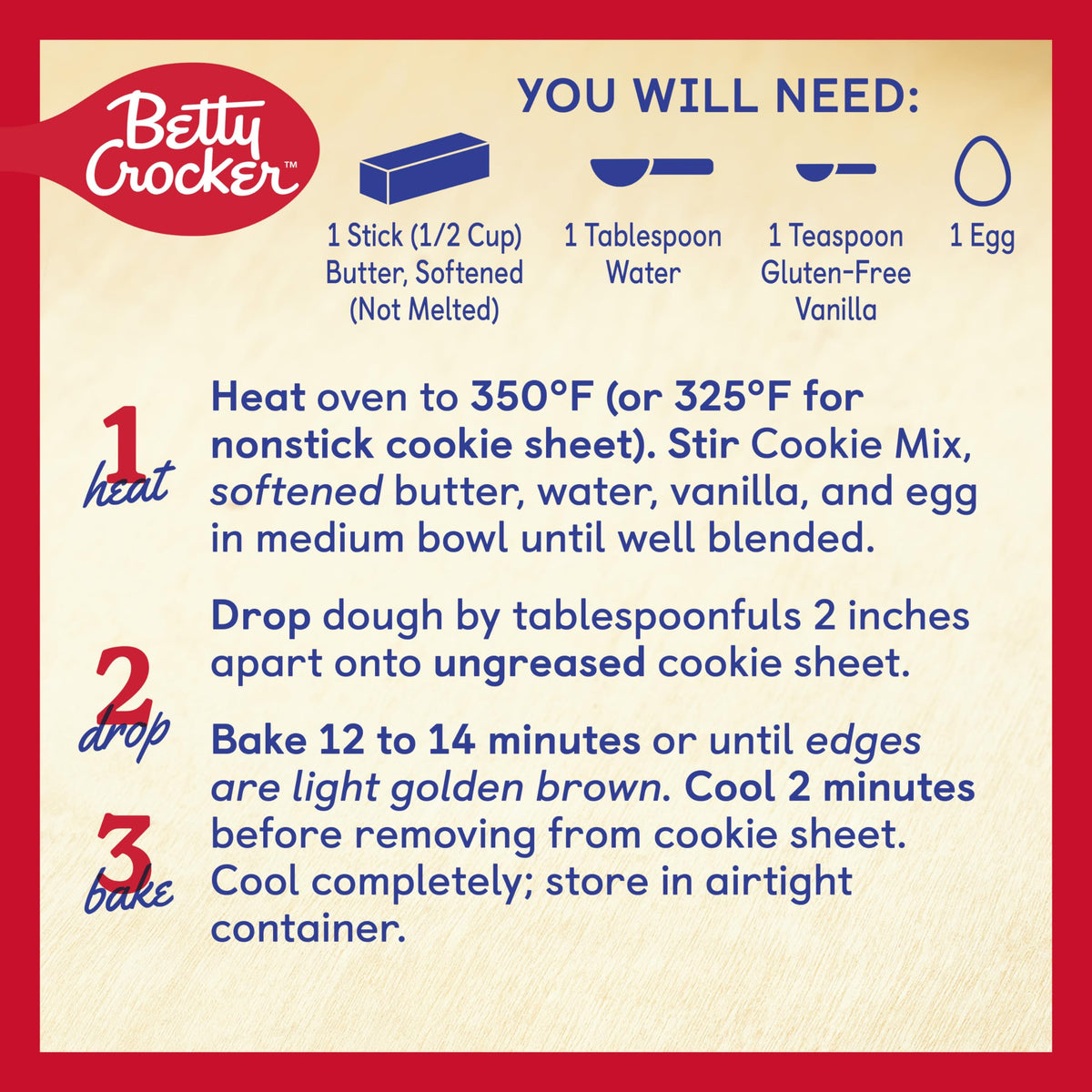 Betty Crocker Gluten Free Chocolate Chip Cookie Mix - 19 oz (Pack of 6)