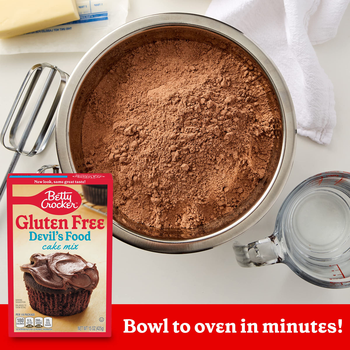 Betty Crocker Gluten Free Devil's Food Cake Mix – 15 oz (Pack of 6)