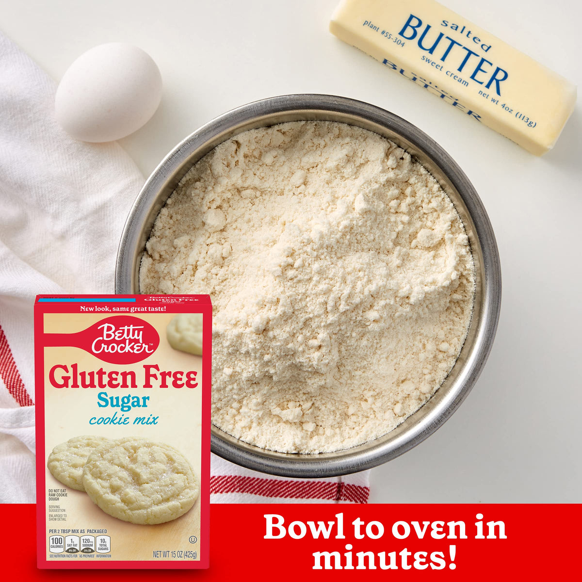 Betty Crocker Gluten Free Sugar Cookie Mix – 15 oz (6-Pack) | Quick, Family-Friendly Baking