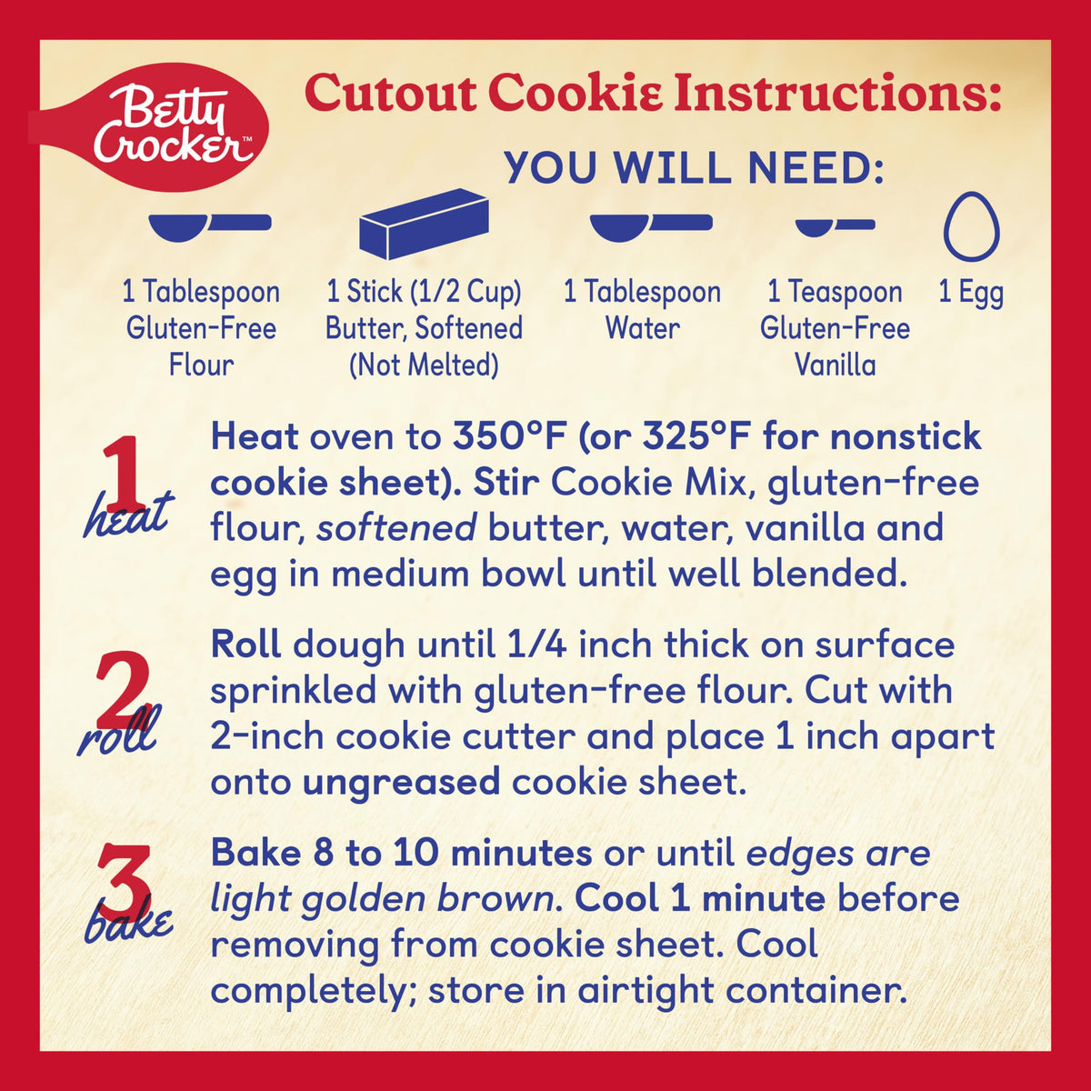 Betty Crocker Gluten Free Sugar Cookie Mix – 15 oz (6-Pack) | Quick, Family-Friendly Baking