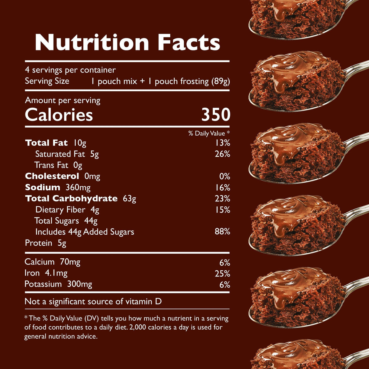 Betty Crocker Mug Treats Triple Chocolate Cake Mix with Fudge Frosting – 4 Servings Per Mug, Pack of 6