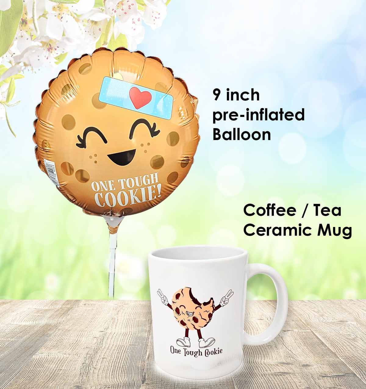Get Well Soon Gift Basket by Beyond The Box – Cookie, Balloon & Care Package