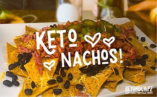 BeyondChipz Low Carb Tortilla Chips – Keto & Gluten Free, 5.3oz Bag, Pack of 4