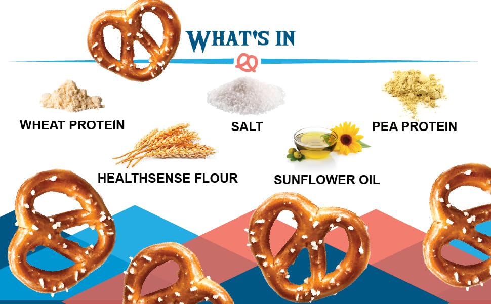 BeyondTwistz Low Carb Pretzels – 2g Net Carbs, 18g Plant-Based Protein, HealthSense Flour, 3-Pack