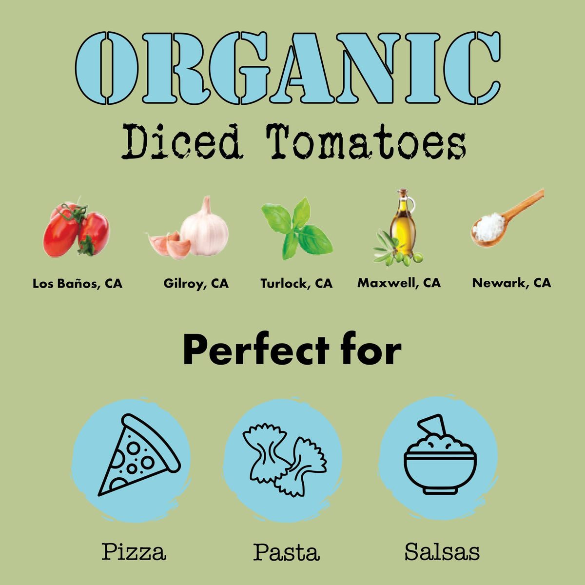 Bianco DiNapoli Organic Diced Tomatoes in Puree – Vine-Ripened CA, 14.5 oz, Pack of 12