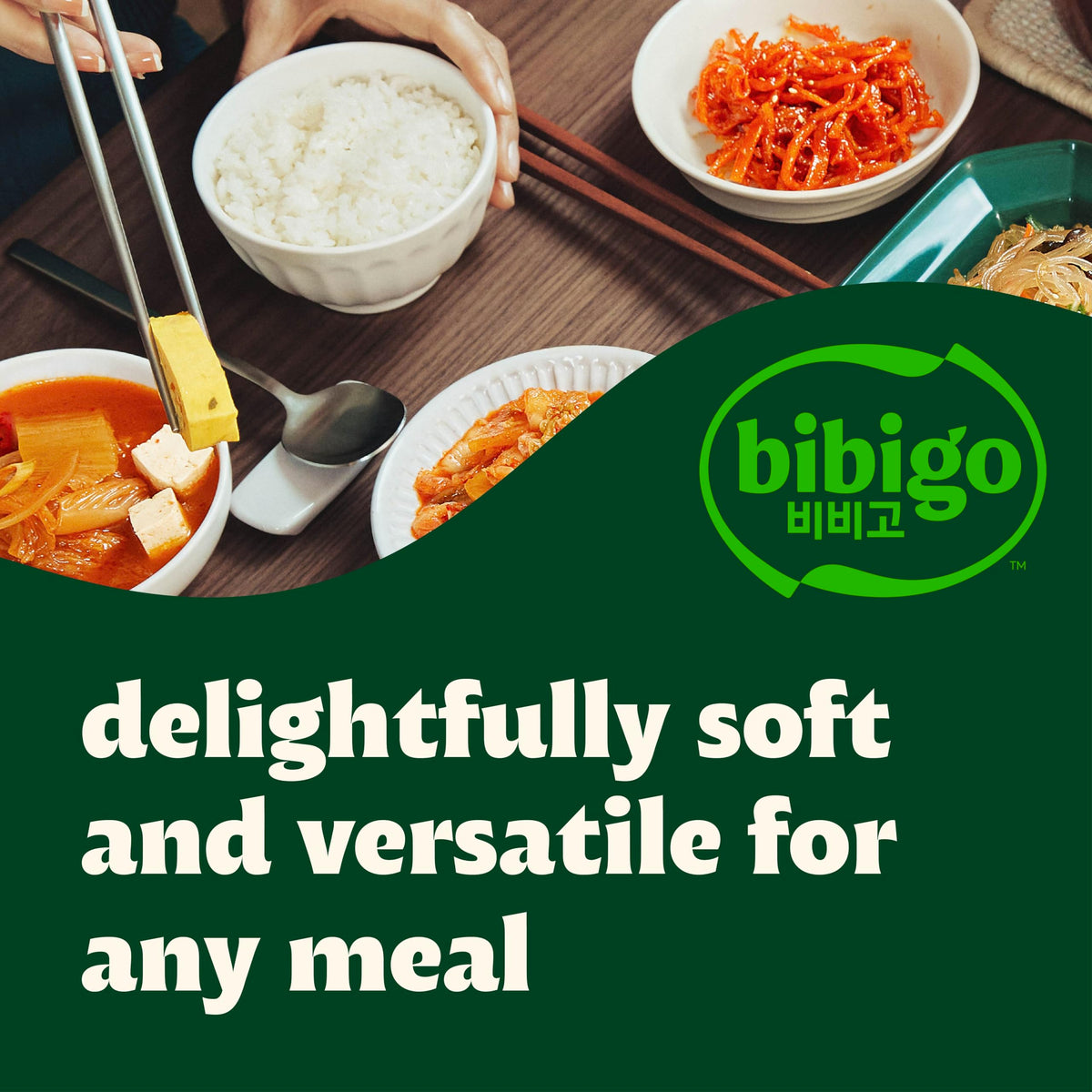 Bibigo Korean Sticky White Rice Bowls – Microwavable, Non-GMO, 18-Pack (7.4 oz each)