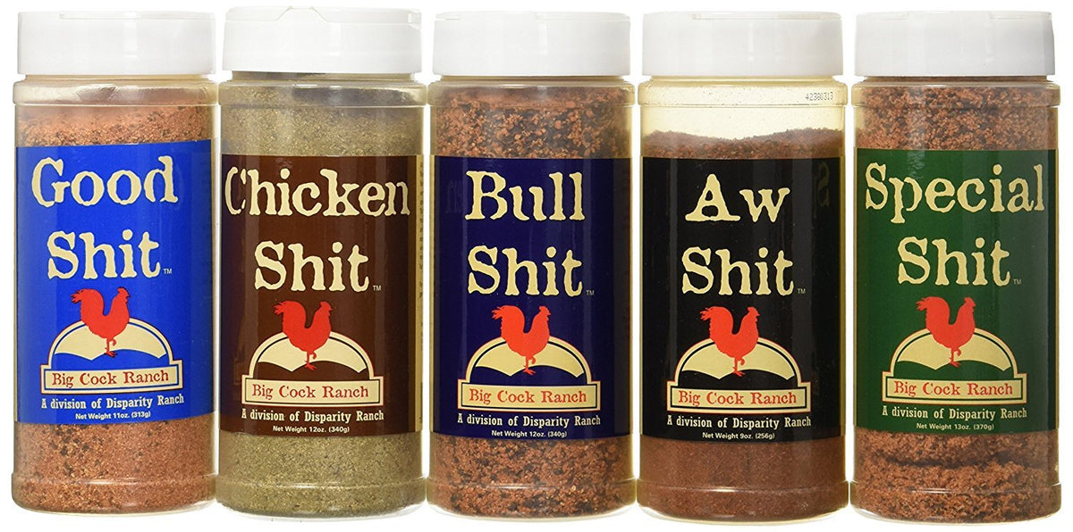 Big Cock Ranch Special Shitload Big 5 Sampler – 5 Seasonings for Legendary Grilling