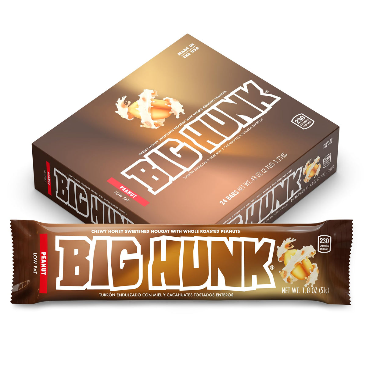 Big Hunk Annabelle's Candy Bar – 1.8 oz Bars (Pack of 24)