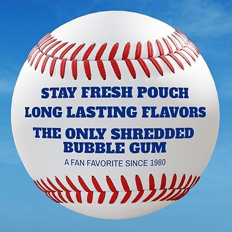 Big League Chew Wild Pitch Watermelon Bubble Gum – Juicy Watermelon Flavor Burst | Pack of 12 Bags (2.12 oz Each)