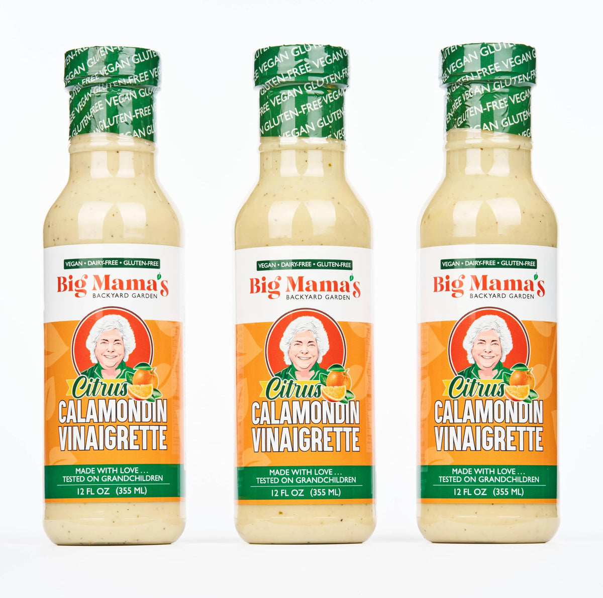 Big Mama's Citrus Calamondin Vinaigrette – Vegan & Gluten-Free, 12 Oz (Pack of 3)