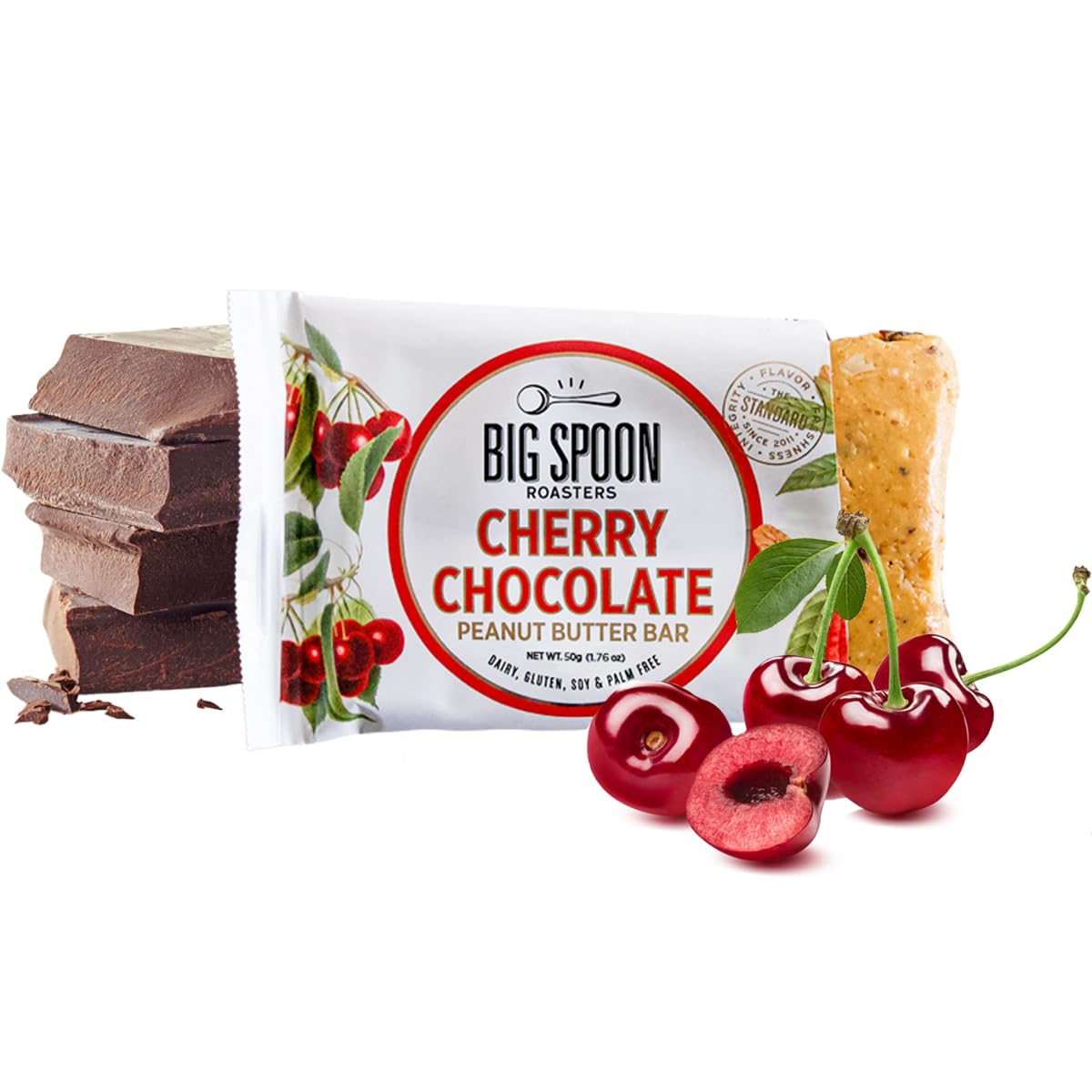 Big Spoon Roasters Nut Butter Bars Variety Pack – 12 Count (3 Each Flavor): Cherry Pecan, Apricot Pepita, Cranberry Cashew, Figgy Chai