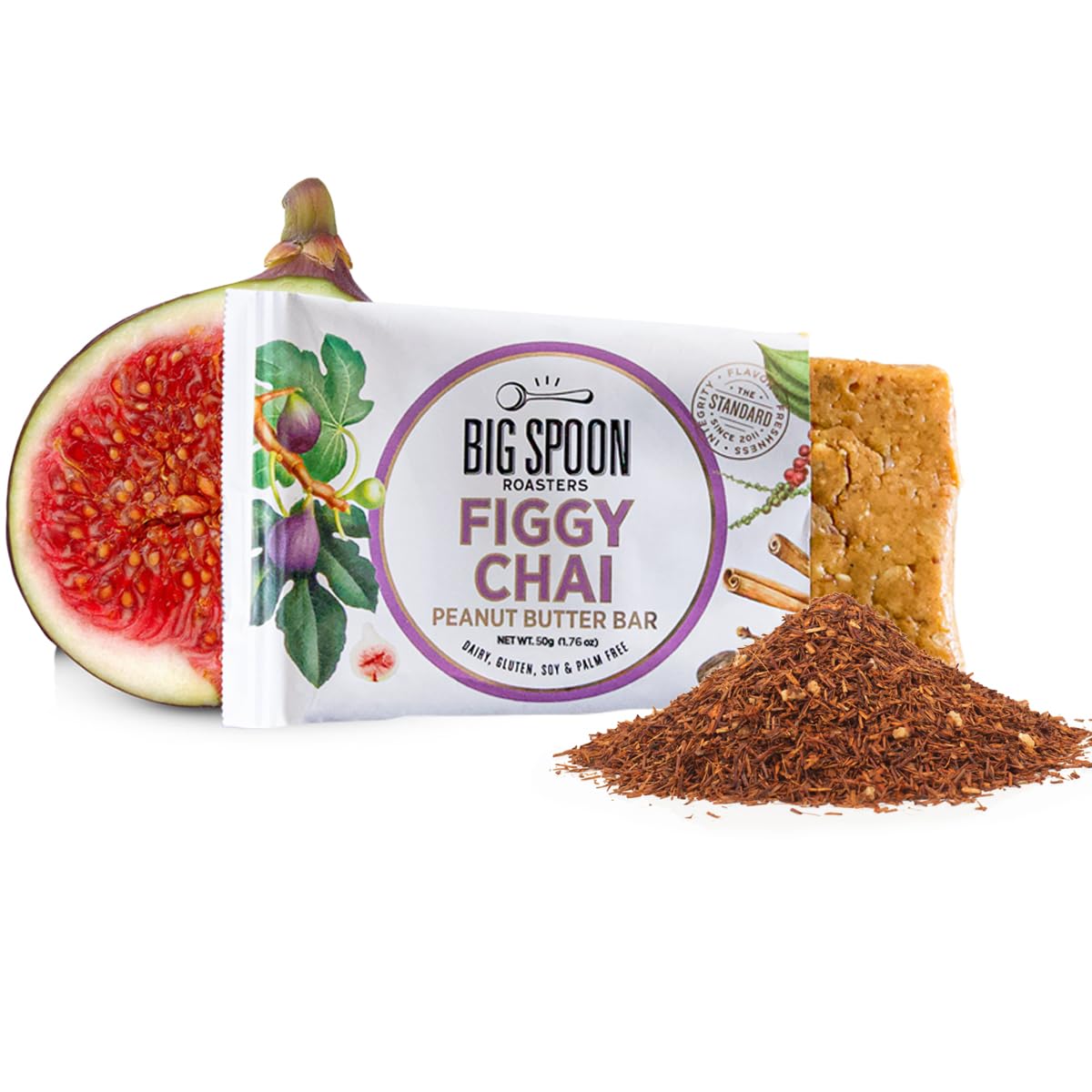 Big Spoon Roasters Nut Butter Bars Variety Pack – 12 Count (3 Each Flavor): Cherry Pecan, Apricot Pepita, Cranberry Cashew, Figgy Chai