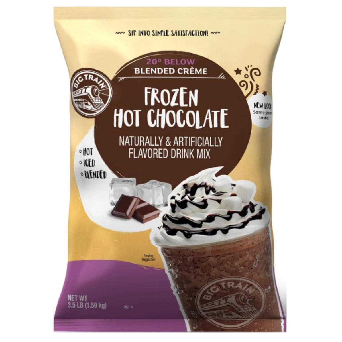 Big Train 20 Below Frozen Hot Chocolate Beverage Mix – 3.5 lb
