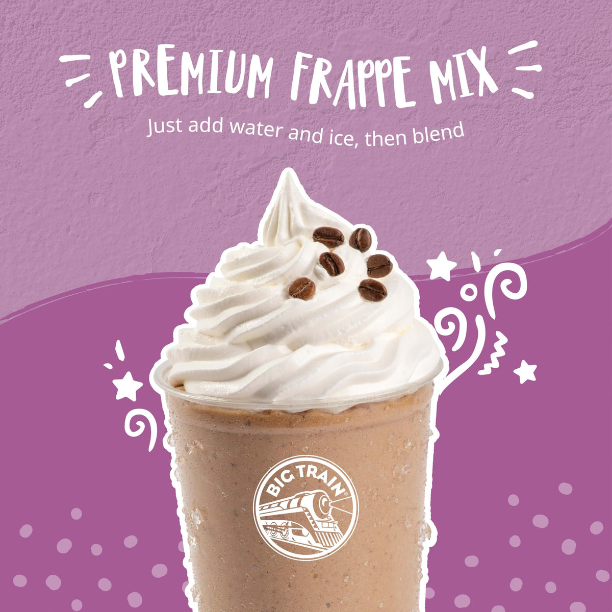Big Train Blended Ice Coffee Beverage Mix | Smooth Frappe, Hot, or Iced