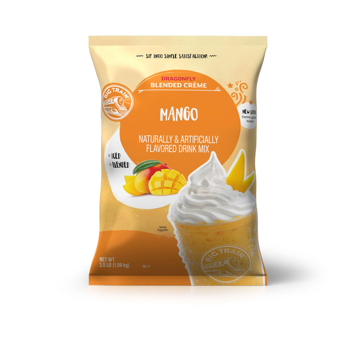 Big Train Dragonfly Mango Blended Crème Mix – 3.5 lb