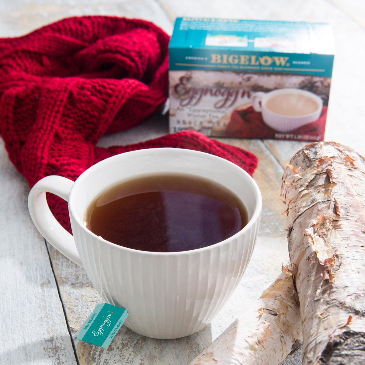 Bigelow Tea Eggnogg'n Black Tea – Caffeinated Holiday Tea, 108 Bags (6-Pack)