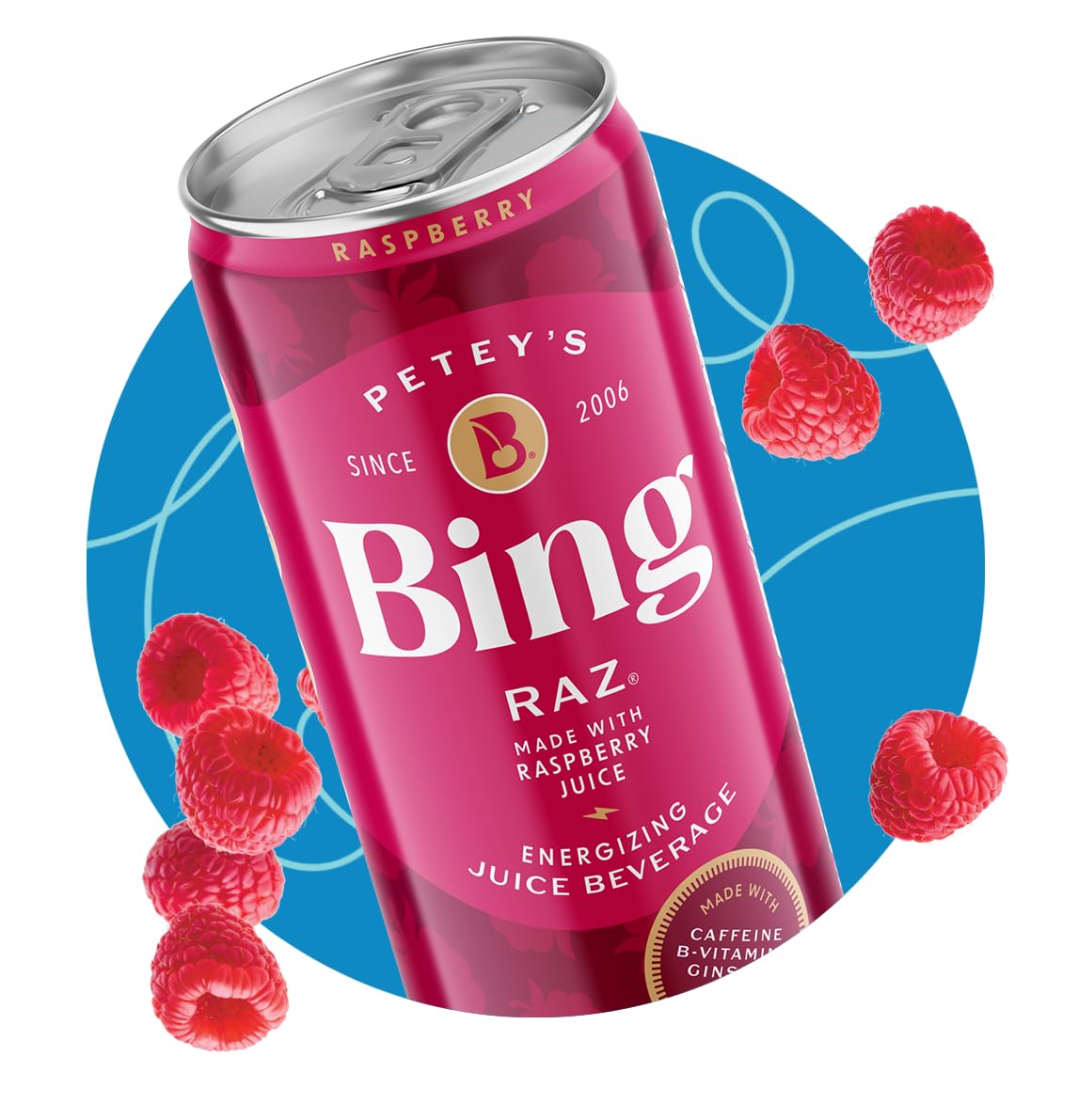 BING Energizing Juice Beverage – Variety Pack (12oz/12pk) – 6 Flavors, Real Juice, Caffeine, Vegan