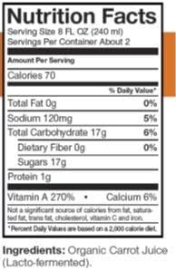 Biotta Organic Carrot Juice – 100% Veggie, Energy & Wellness (Pack of 6)