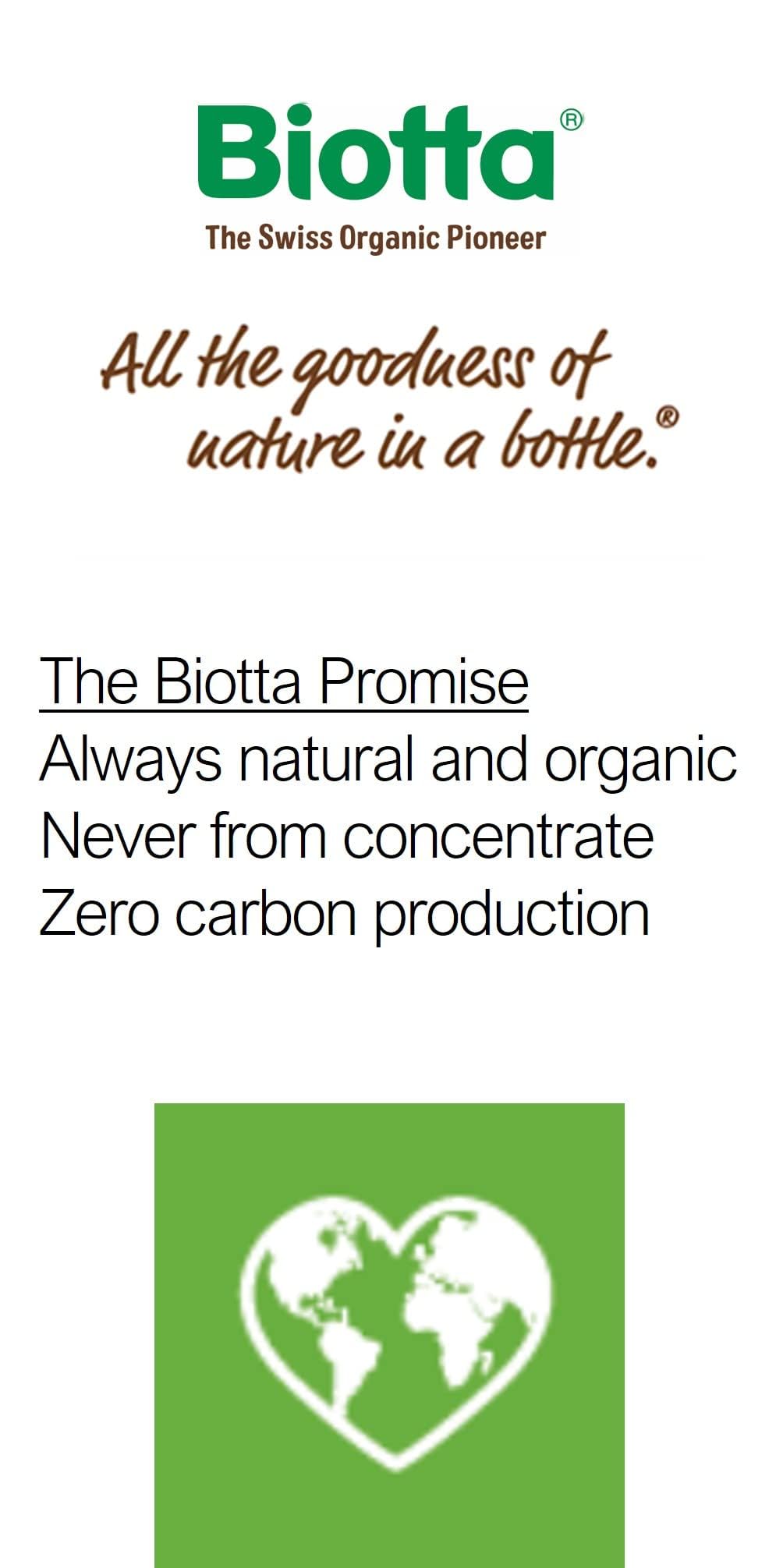 Biotta Organic Carrot Juice – 100% Veggie, Energy & Wellness (Pack of 6)