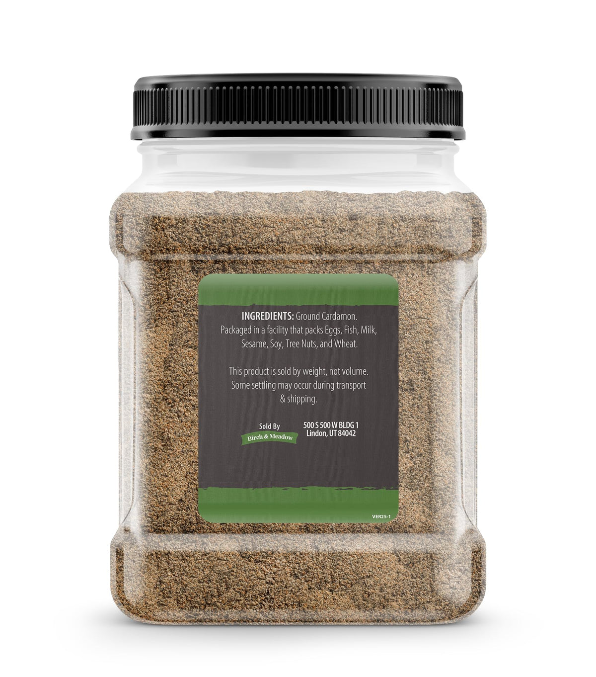 Birch & Meadow Ground Cardamom – 1.5 lb, Spicy & Fruity, Versatile for Tea, Curries & Desserts
