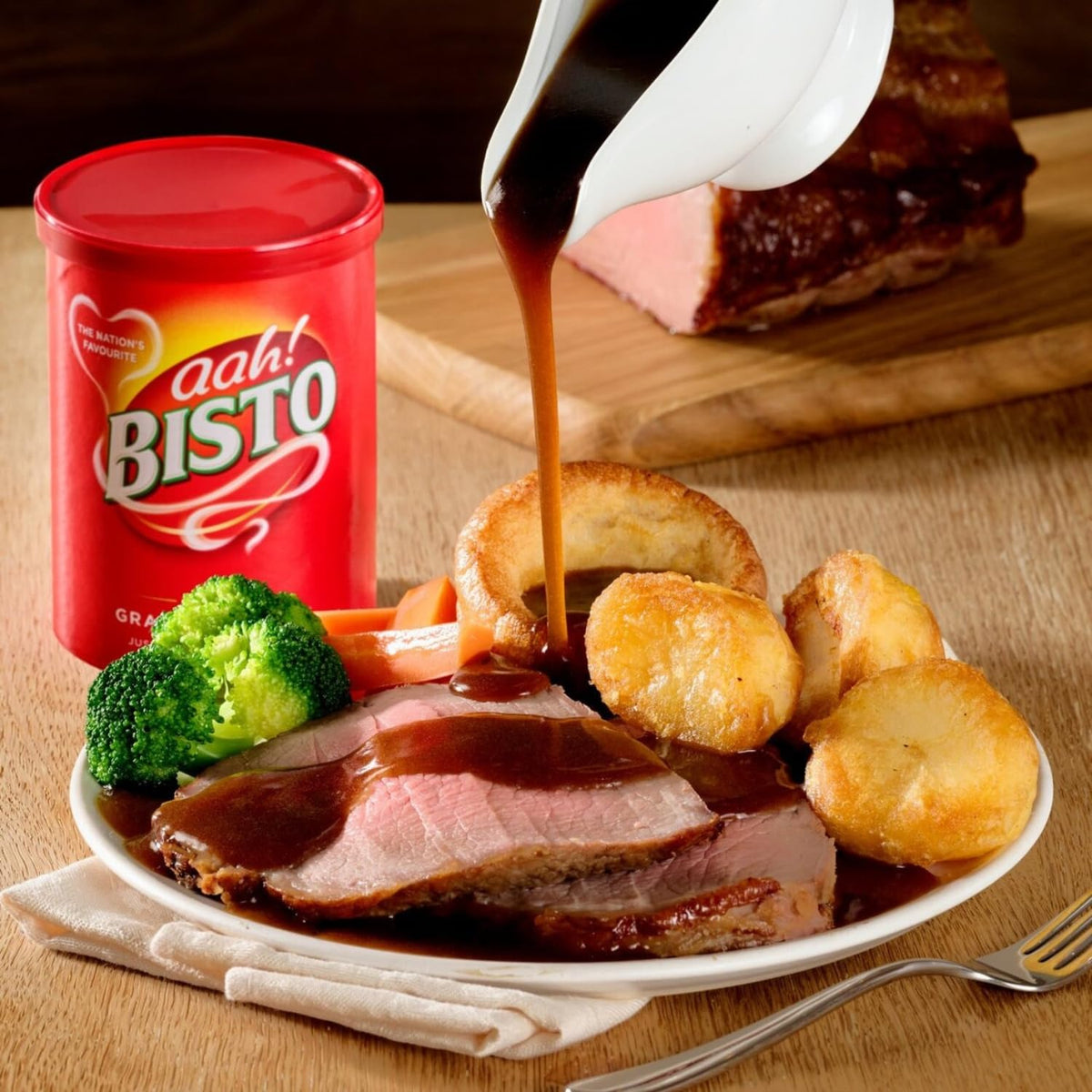 Bisto Gravy Granules – Beef & Chicken Flavors, UK Imported, 170g (Pack of 3 Beef) | Smooth, Quick Gravy