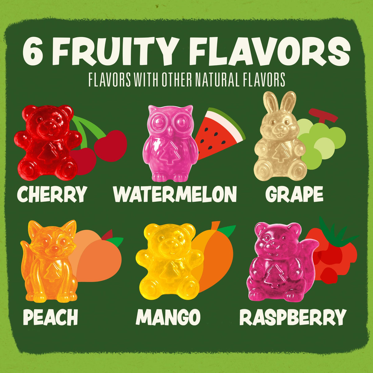Black Forest Organic Forest Friends Gummies — 65 Count, Real Fruit Juice, Gluten Free & Fat Free, 0.8 oz Pouches
