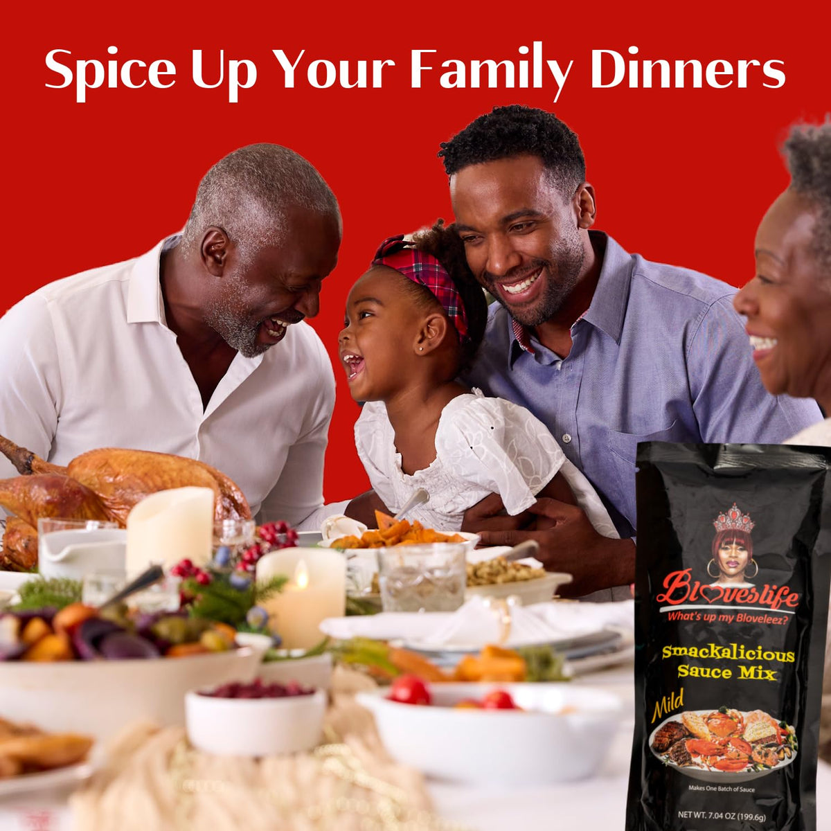 Blove's Smackalicious Sauce Seasoning Mix (Mild) | Versatile All-Purpose Flavor | Bloveslife