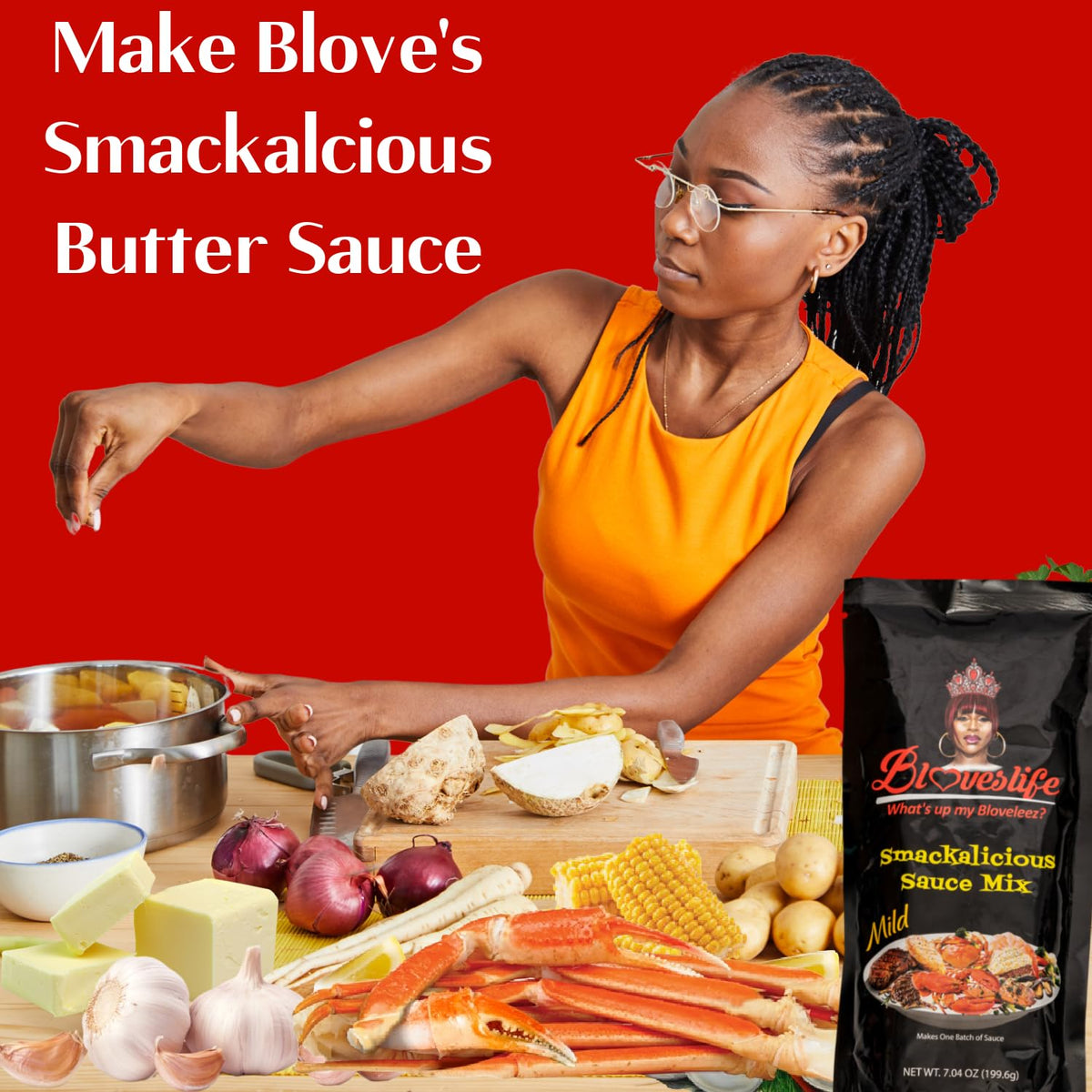 Blove's Smackalicious Sauce Seasoning Mix (Mild) | Versatile All-Purpose Flavor | Bloveslife