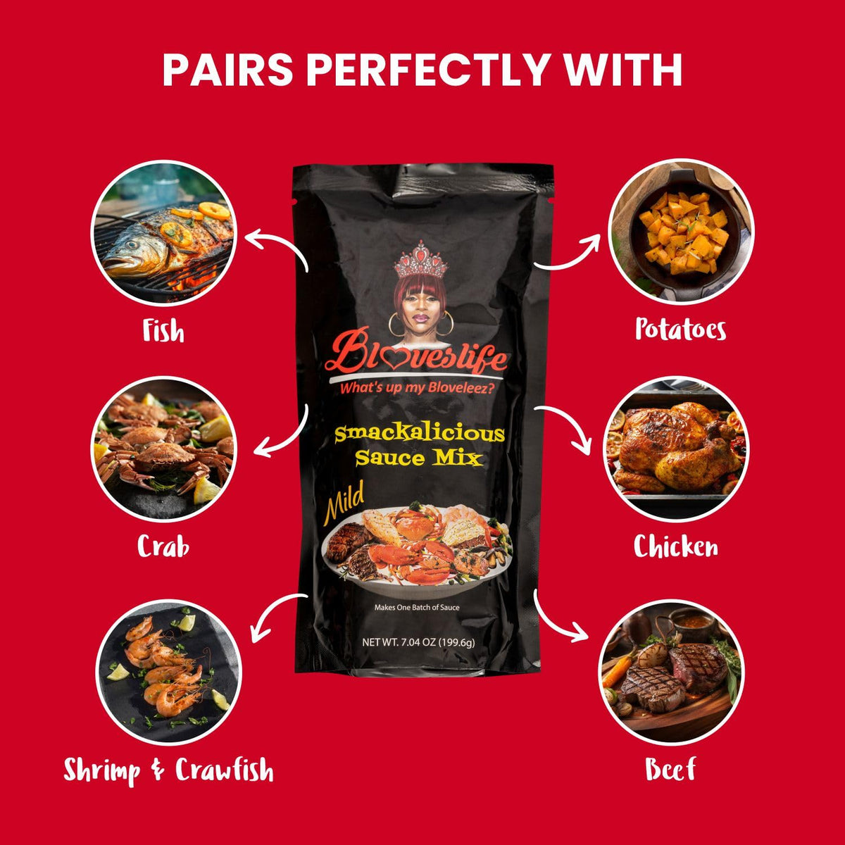Blove's Smackalicious Sauce Seasoning Mix (Mild) | Versatile All-Purpose Flavor | Bloveslife
