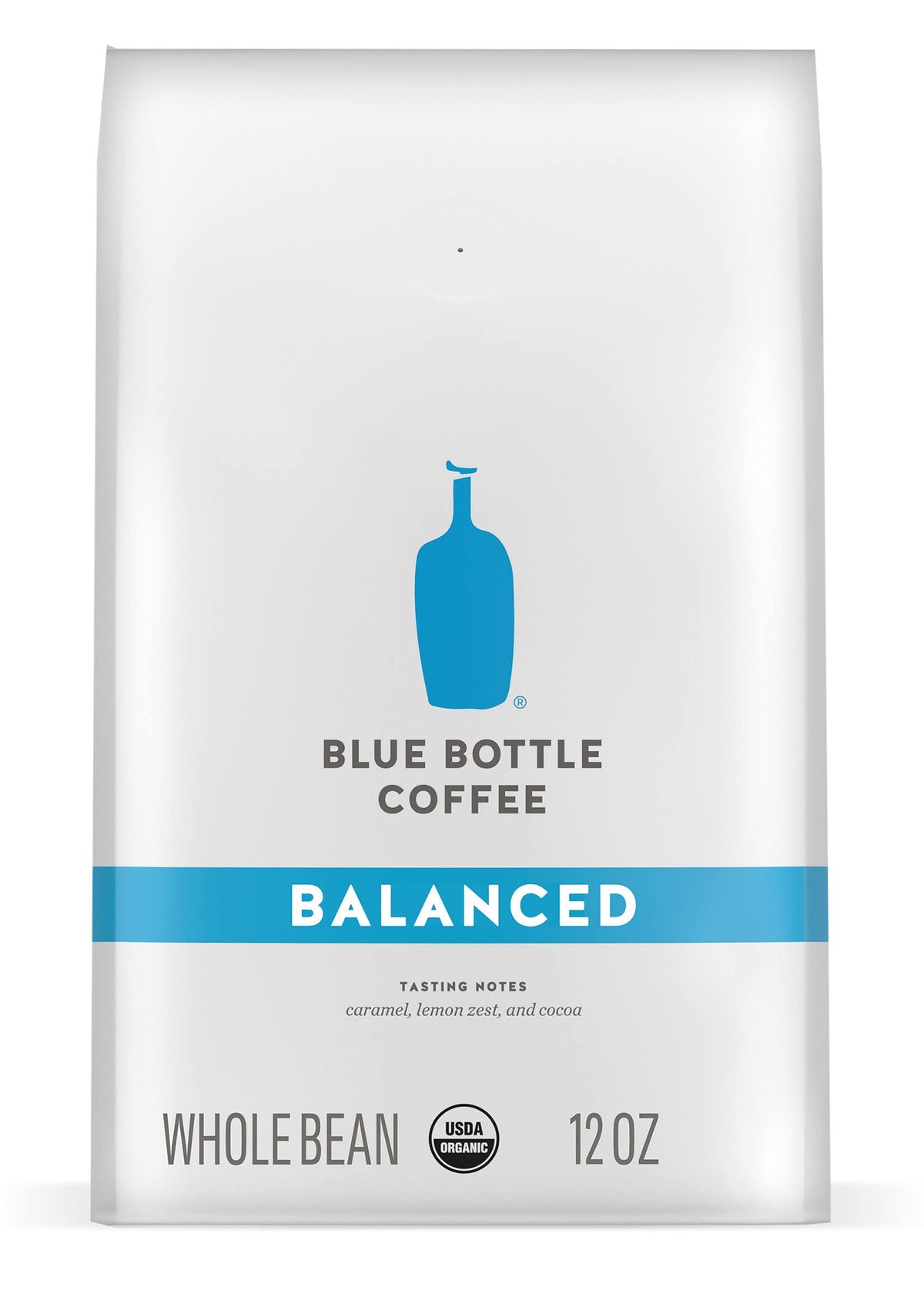 Blue Bottle Whole Bean Organic Coffee – Balanced, Medium Roast, 12 oz (Pack of 6)